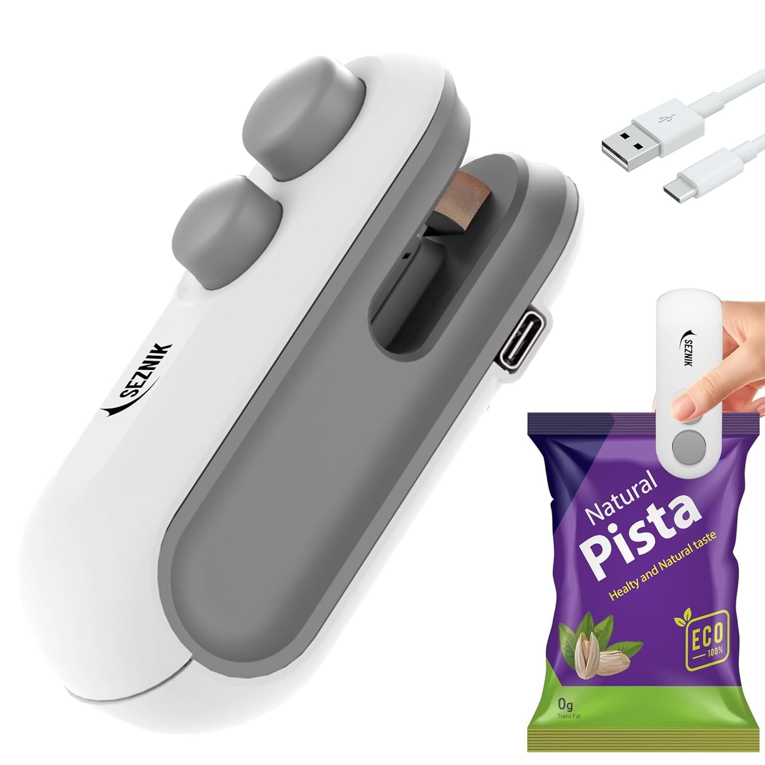 Mini Eletric Bag Sealer – Reseal Snack Bags in Seconds and Keep Food Fresh Longer