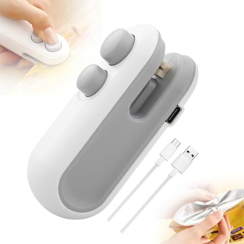 Mini Eletric Bag Sealer – Reseal Snack Bags in Seconds and Keep Food Fresh Longer